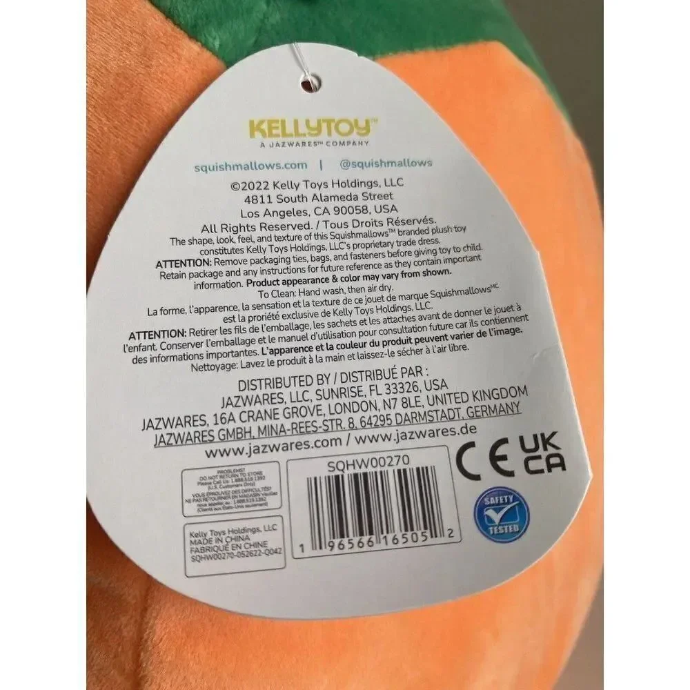 Squishmallow Jodie The Jack-O-Lantern Pumpkin‎ 12” inch Halloween Soft Plush NEW